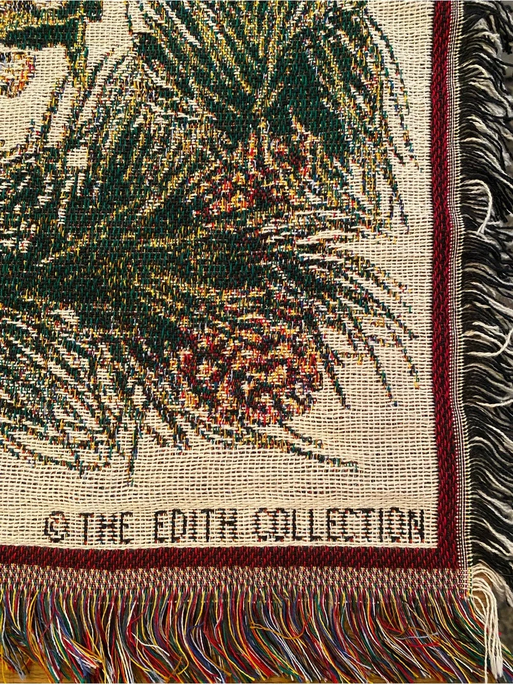 Goodwin Weavers The Edith Collection Christmas Deer Holiday Throw Blanket - Picture 2 of 6